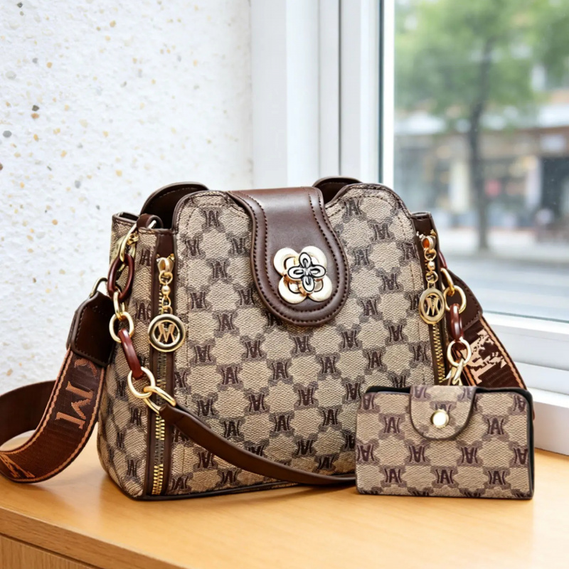 Women'S Work Fashion - Bolso de hombro con estampado de