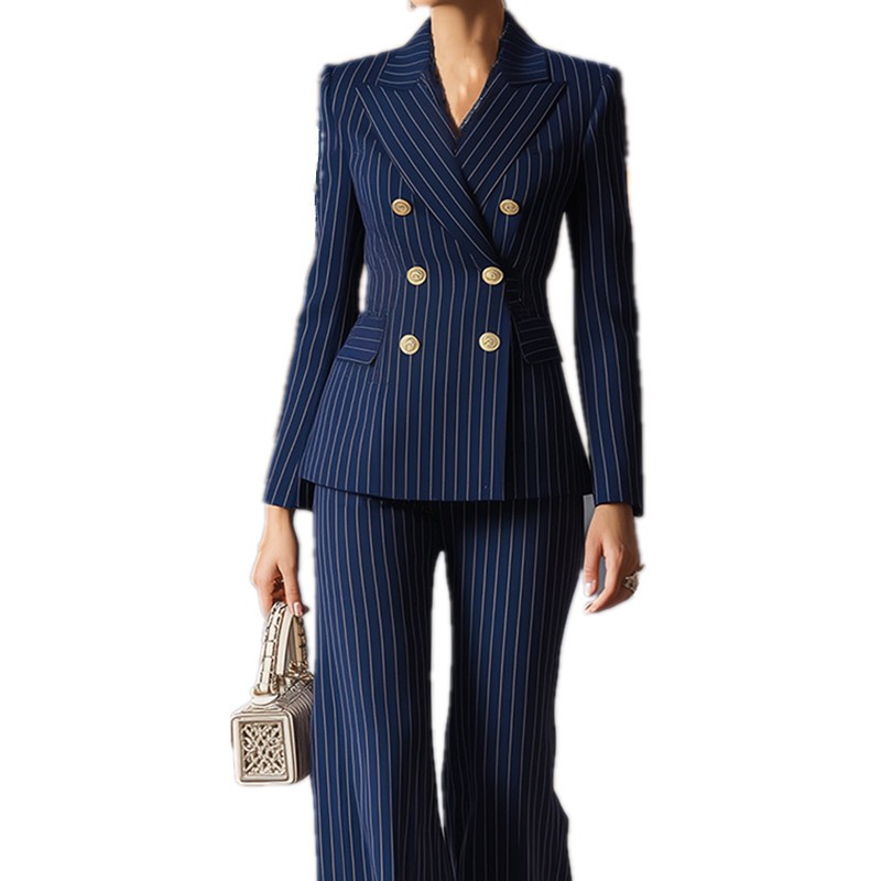 Tailored Trouser Wide - Conjunto de Traje para Mujer, Pantalones