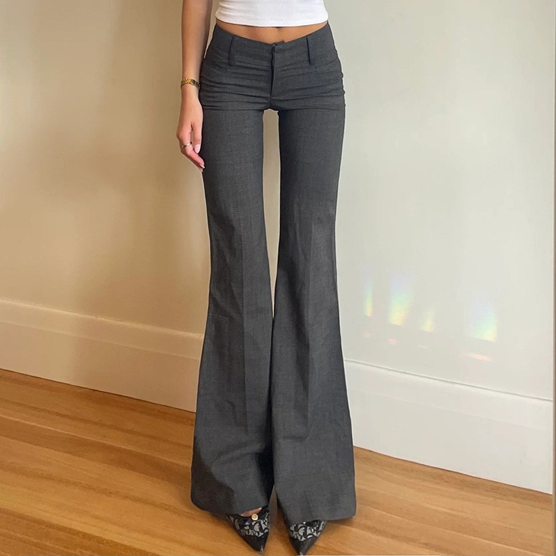 Pantalones Largos Grises de Pi - Tailored Trouser Wide reseña y precio